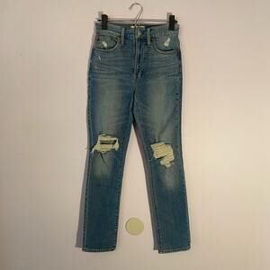 Madewell Women's size 23 Medium Wash The Perfect Vintage Jean Straight Leg
